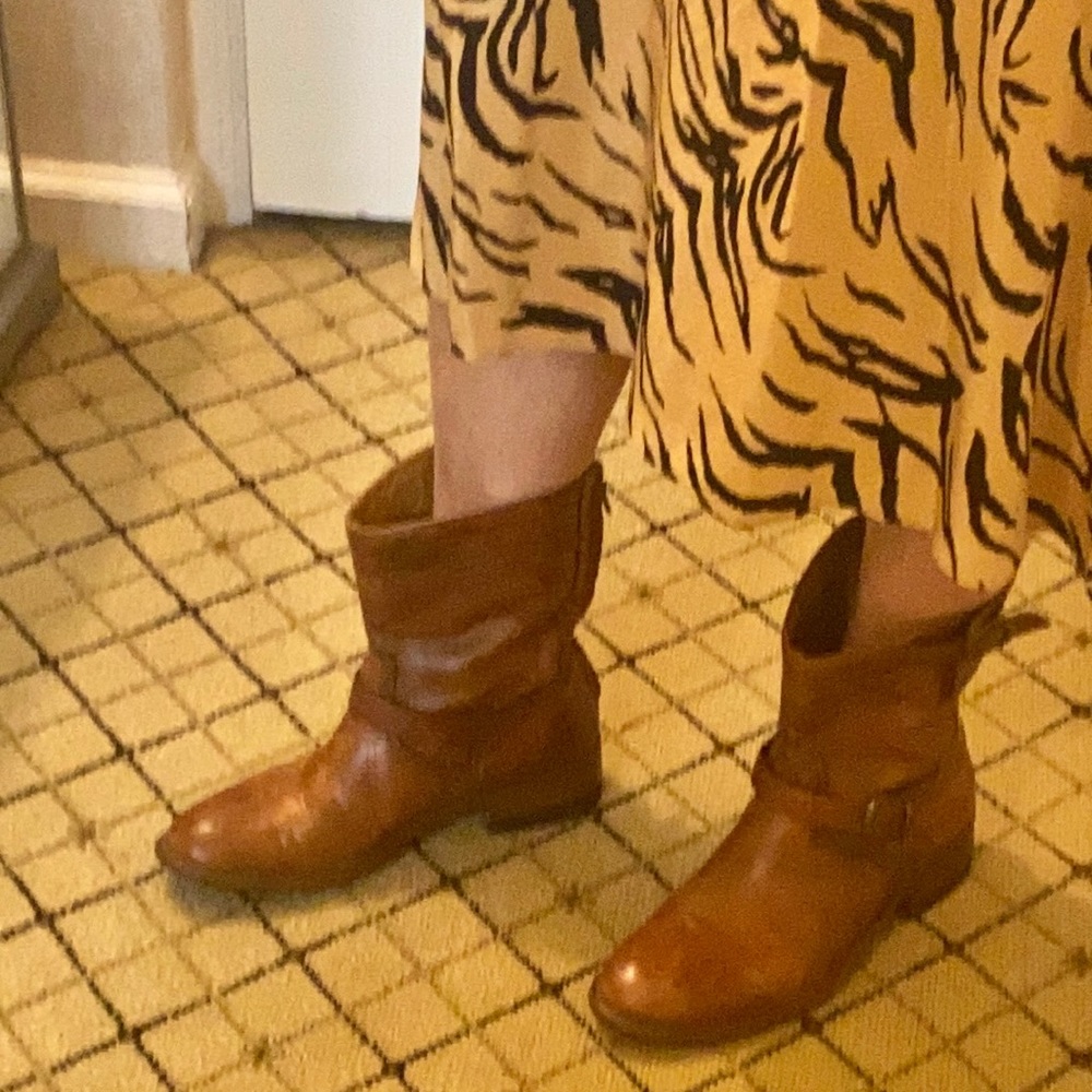 Belstaff camel color ankle boots. Size 36